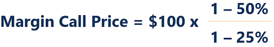 Margin call formula