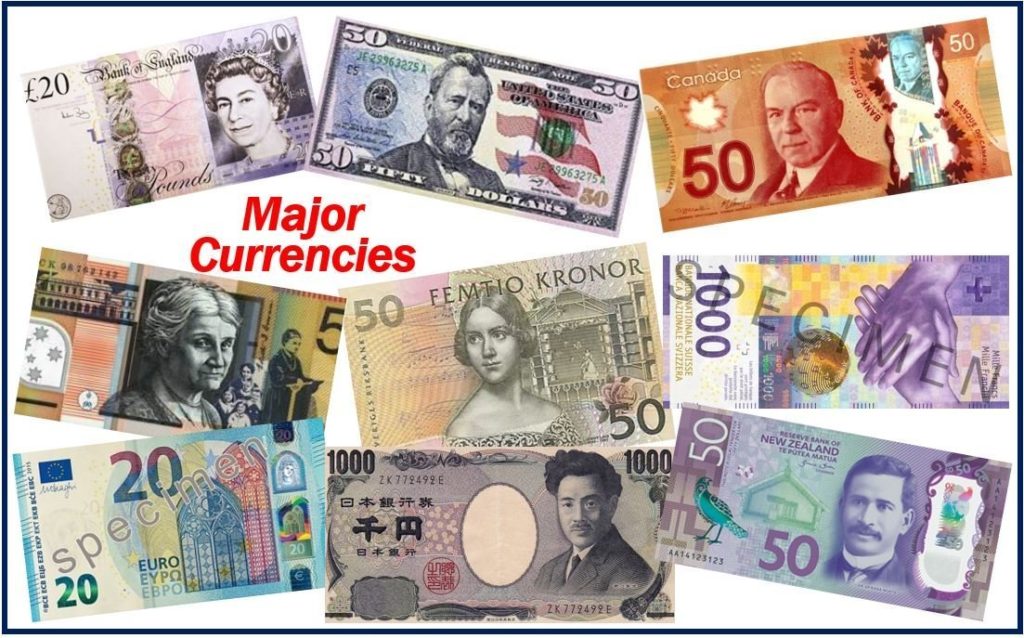 major currencies